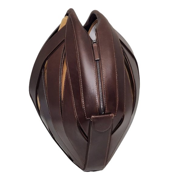 Brown and Tan Satchel - Picture 4 of 9